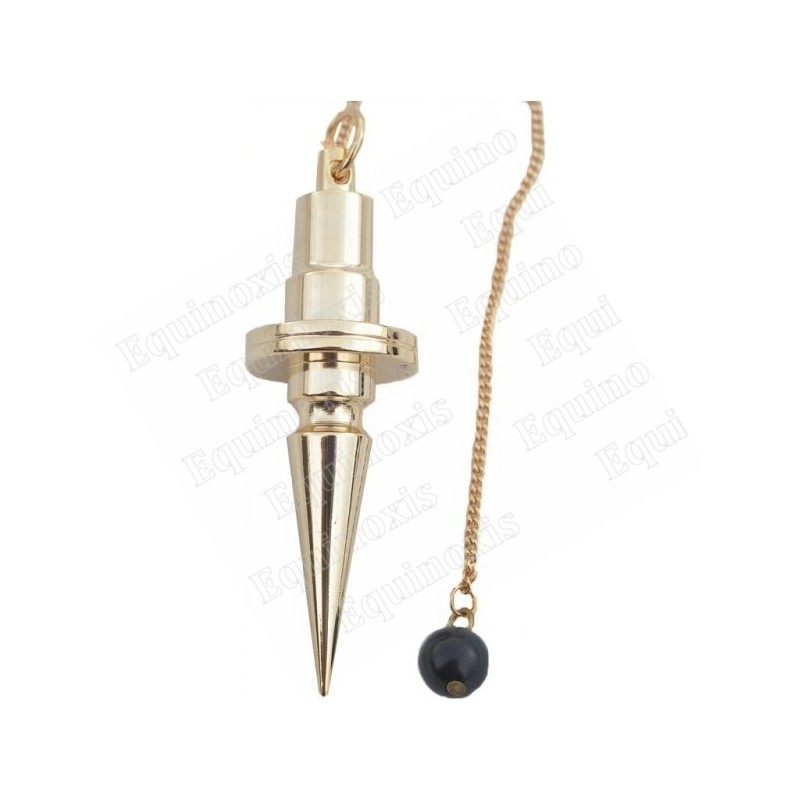 Pendule de radiesthésie laiton doré 10 – Pendule toupie