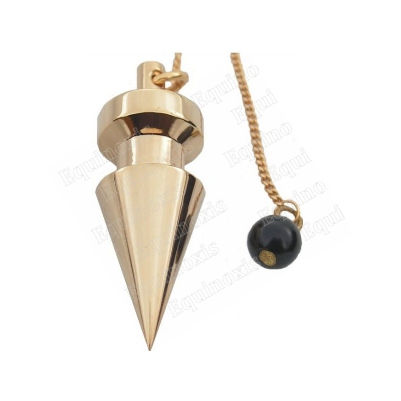Pendule de radiesthésie métal doré 18 – Pendule Jason