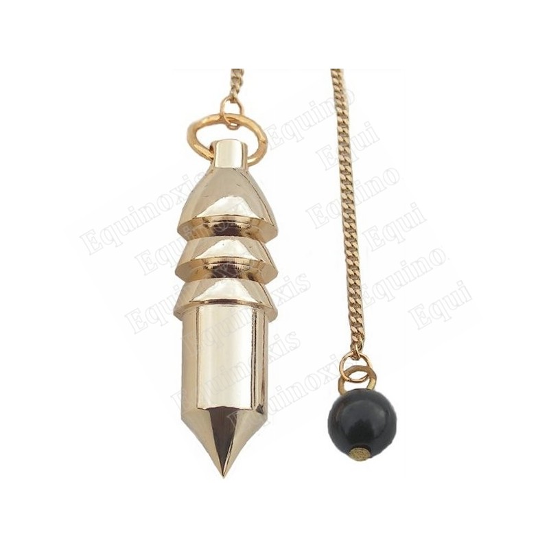 Pendule de radiesthésie métal doré 20 – Pendule pile radionique