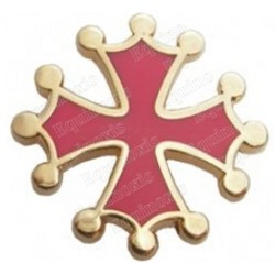 Pin's occitan – Cruz occitana esmaltada roja