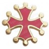 Pin's occitan – Cruz occitana esmaltada roja