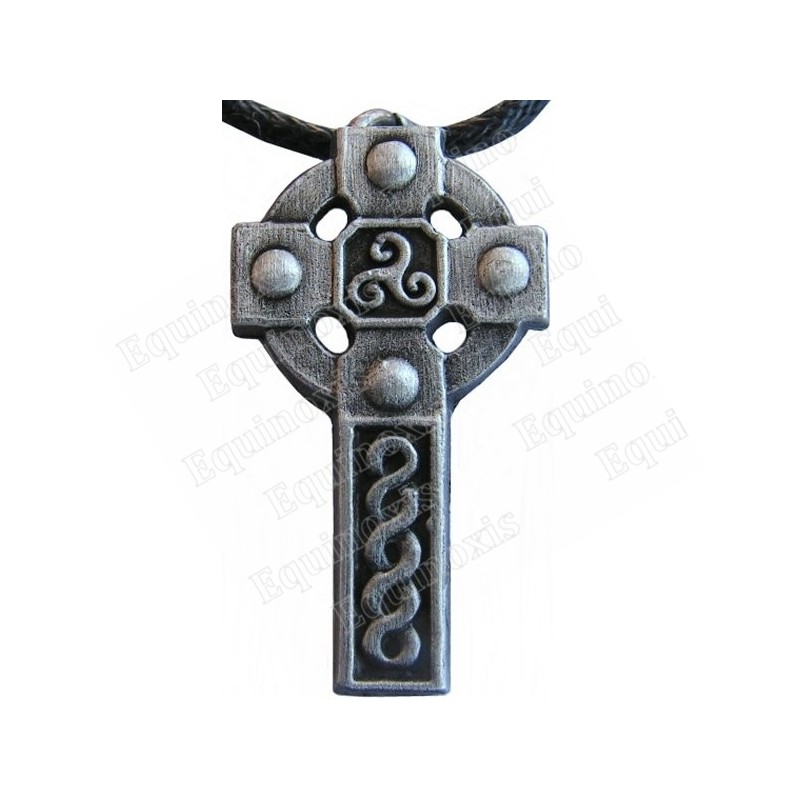 Colgante céltico – Cruz celta 7 – Plata envejecida