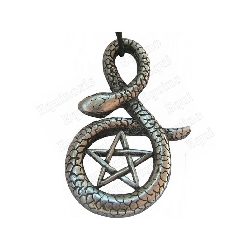 Colgante simbólico – Pentagrama en serpiente