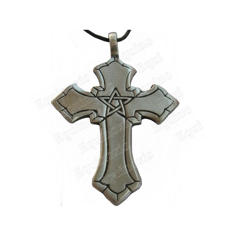 Colgante cruz – Cruz con pentagrama