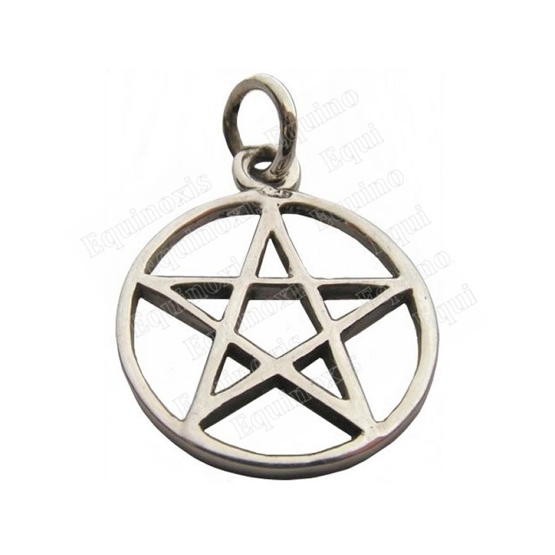 Colgante en plata sterling 925e – Pentagrama 1