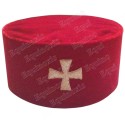 Sombrero masónico rígido – Knights Templar (KT) – Toque du Temple – Talla 57