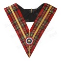 Collar masónico muaré – Rite Standard d\'Ecosse – Passé Maître – Cocarde tricolore