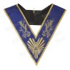 Collar masónico muaré – REAA – Venerable Maestro – Azul