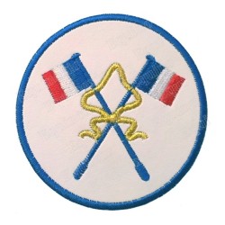 Badge / Macaron GLNF – Petite tenue nationale – Passé Grand Porte-Etendard – Bordado a máquina