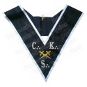 Collar masónico muaré – REAA – 30° grado – CKS – Espadas cruzadas