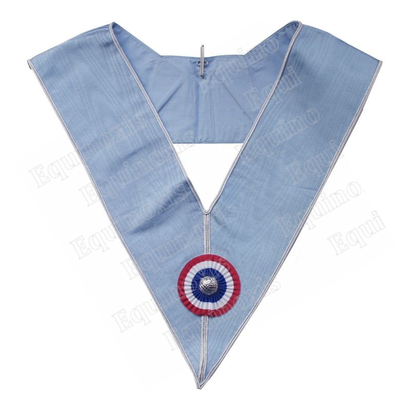 Collar masónico muaré – Rito de Emulación – Color GLNF – Vénérable Maître