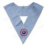 Collar masónico muaré – Rito de Emulación – Color GLNF – Vénérable Maître