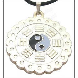 Pendentif Feng-Shui – Pa Koua & Tao – Argent vif 
