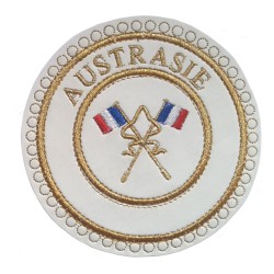 Badge / Macaron GLNF – Grande tenue provinciale – Passé Grand Porte-Etendard – Aquitaine – Bordado a máquina
