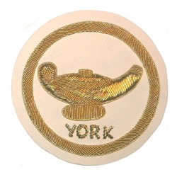 Badge / Macaron GLNF – Grande tenue nationale – Précepteur York – Bordado a mano