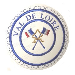 Badge / Macaron GLNF – Petite tenue provinciale – Passé Grand Porte-Etendard – Val de Loire – Bordado a máquina