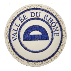 Badge / Macaron GLNF – Petite tenue provinciale – Grand Surintendant – Vallée du Rhône – Bordado a máquina