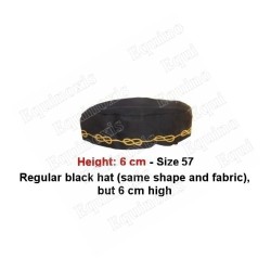 Chapeau de Maître en coton – Hauteur 6 cm – Taille 57