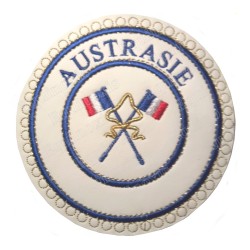 Badge / Macaron GLNF – Petite tenue provinciale – Passé Grand Porte-Etendard – Austrasie – Bordado a máquina