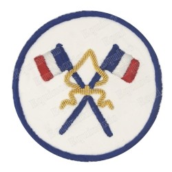 Badge / Macaron GLNF – Petite tenue nationale – Passé Grand Porte-Etendard – Bordado a mano