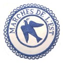 Badge / Macaron GLNF – Petite tenue provinciale – Passé Grand Expert – Les Marches de l\'Est – Bordado a mano