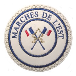 Badge / Macaron GLNF – Petite tenue provinciale – Passé Grand Porte-Etendard – Marches de l'Est – Bordado a máquina