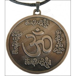 Pendentif Feng-Shui – Om Mani Padme Hung – Bronze antique 