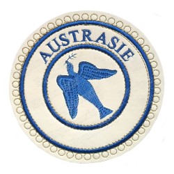 Badge / Macaron GLNF – Petite tenue provinciale – Grand Expert – Austrasie – Bordado a máquina