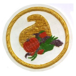 Badge / Macaron GLNF – Grande tenue nationale – Grand Intendant – Bordado a mano