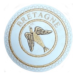 Badge / Macaron GLNF – Grande tenue provinciale – Grand Expert – Bretagne – Bordado a máquina