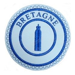 Badge / Macaron GLNF – Petite tenue provinciale – Segundo Vigilante – Bretagne – Bordado a máquina