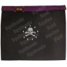 Tablier maçonnique en faux cuir – Memphis-Misraïm – Maître – Violet