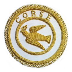 Badge / Macaron GLNF – Grande tenue provinciale – Grand Expert– Beauce – Corse – Bordado a mano