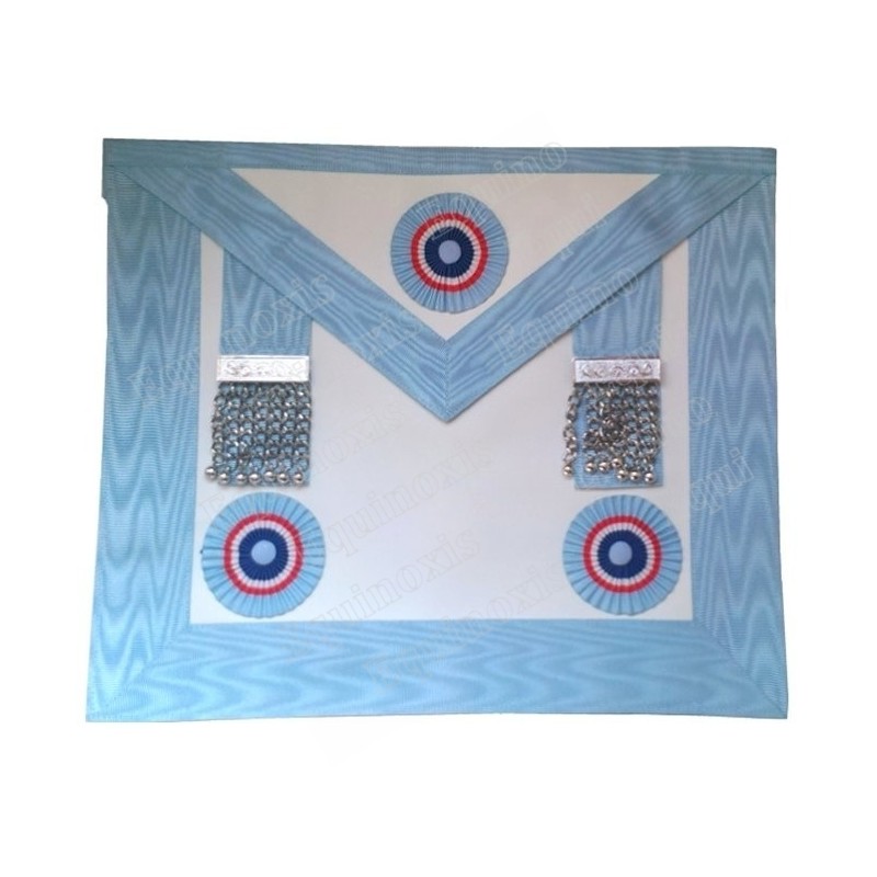 Tablier maçonnique en simili-cuir – Rite Emulation – Couleur GLNF – Maître