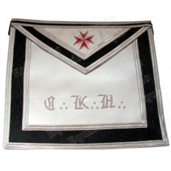 Mandil masónico de imitación de cuero – REAA – 30° grado – Chevalier Kadosch – CKH