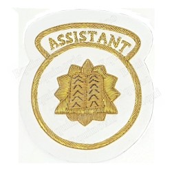 Badge / Macaron GLNF – Grande tenue nationale – Assistant Grand Elémosinaire – Bordado a mano