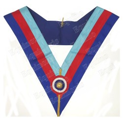 Collarín masónico muaré – Arche Royale Domatique – Officier National