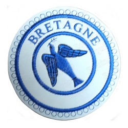 Badge / Macaron GLNF – Petite tenue provinciale – Grand Expert – Bretagne – Bordado a máquina