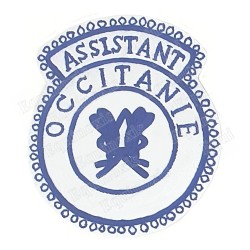 Badge / Macaron GLNF – Petite tenue provinciale – Grand Secretario – Occitanie – Bordado a mano