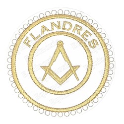 Badge / Macaron GLNF – Grande tenue provinciale – Assistant Grand Maître – Flandres – Bordado a máquina