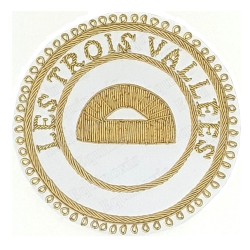 Badge / Macaron GLNF – Grande tenue provinciale – Grand Surintendant – Les Trois Vallées – Bordado a mano